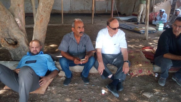 فعاليات تضامن في اعتصام