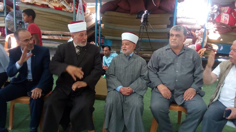 فعاليات تضامن في اعتصام