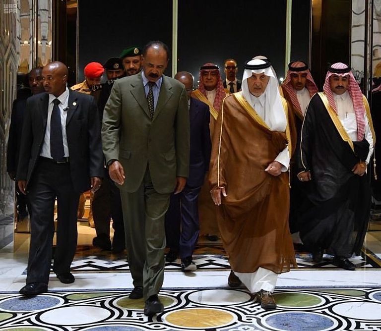 أسياس أفورقي لدى وصول السعودية سلام إثيوبيا وإريتريا إنجاز تاريخي بصبغة سعودية إماراتية