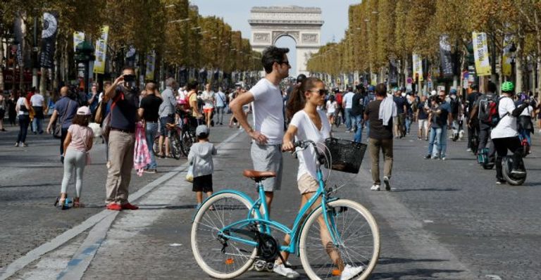 باريس خالية من المركبات ضمن فعالية "يوم بلا سيارات"