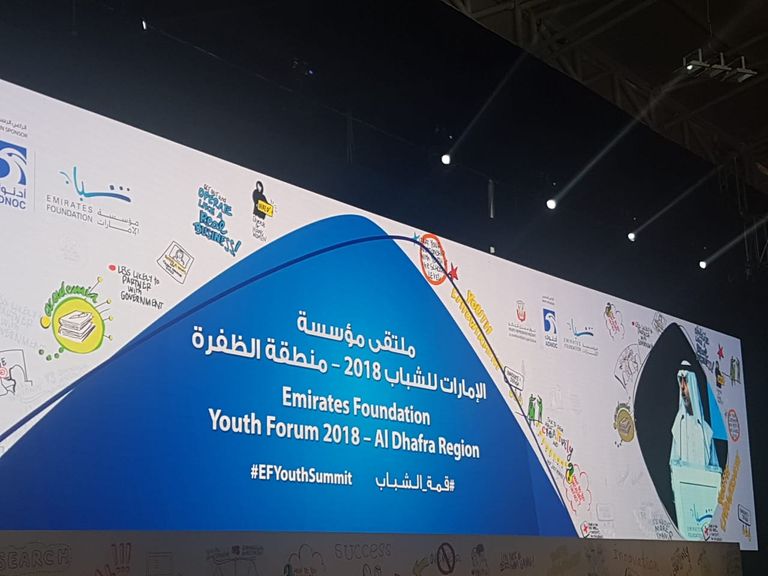  الشيخ نهيان بن مبارك آل نهيان في انطلاق ملتقى الشباب في الظفرة