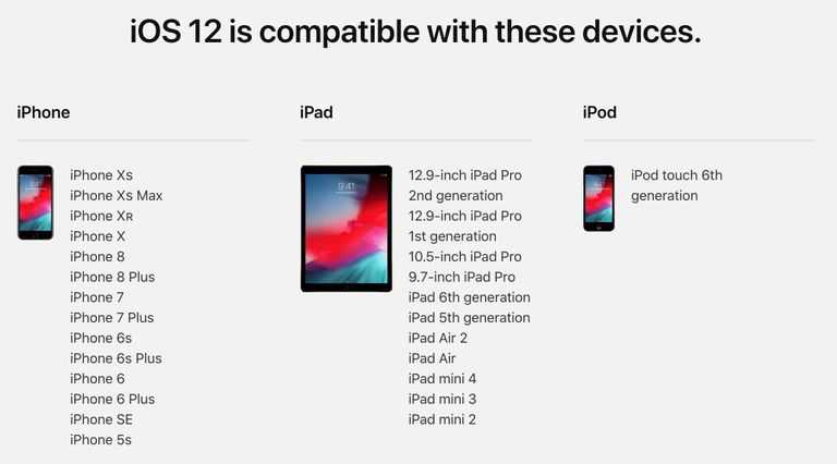 نظام iOS12 الجديد 