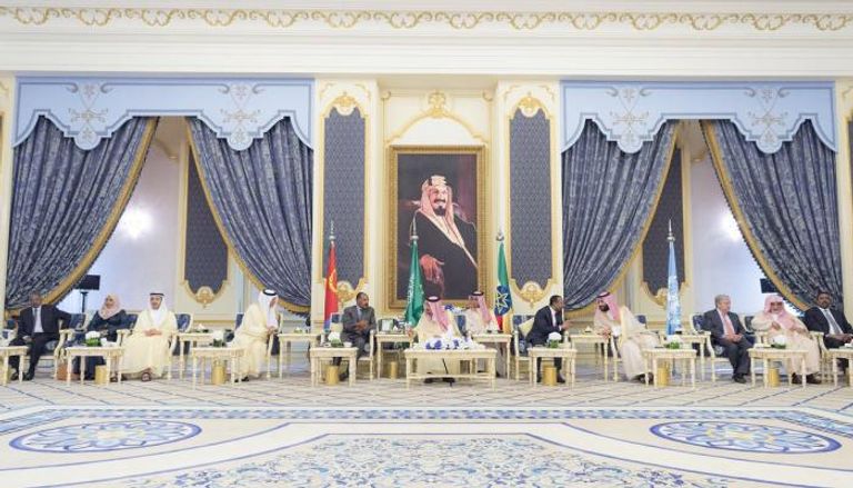 العاهل السعودي وولي العهد ورئيس وزراء إثيوبيا والرئيس الإريتري