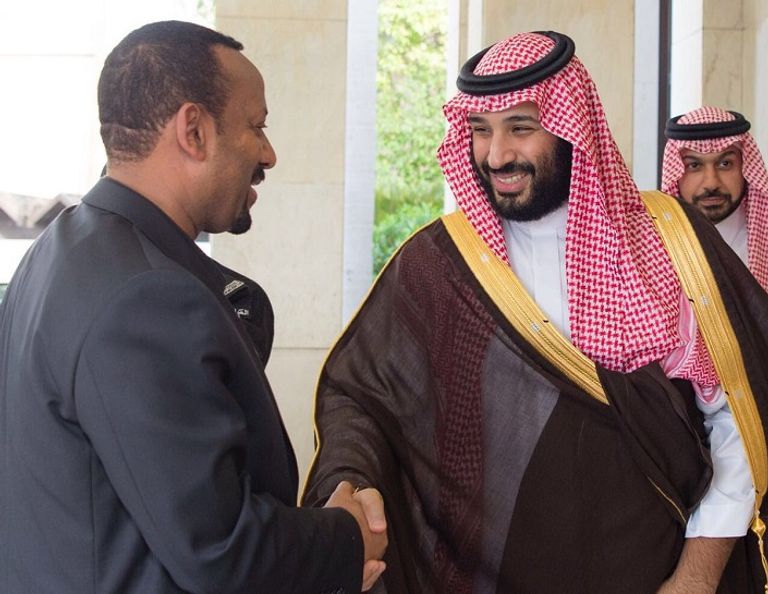 ولي العهد السعودي ورئيس الوزراء الإثيوبي