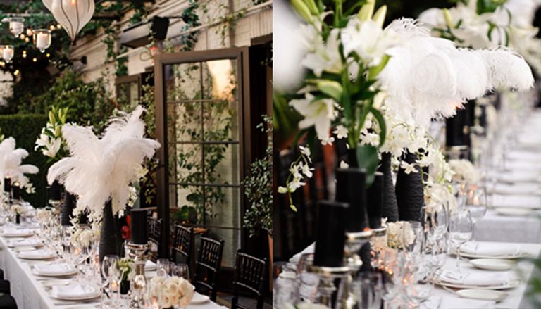 ديكورات حفلات الزفاف الخريفية