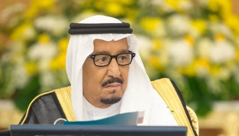 خادم الحرمين الشريفين الملك سلمان بن عبدالعزيز خلال جلسة اليوم