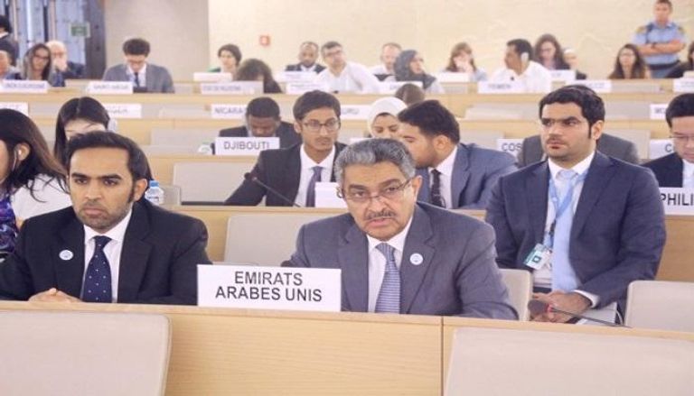 عبيد الزعابي المندوب الدائم لدولة الإمارات لدى الأمم المتحدة بجنيف