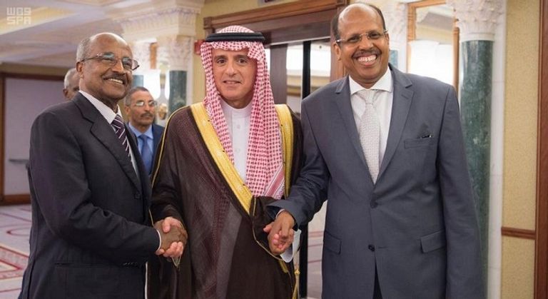 الاجتماع التاريخي بين الرئيس الإريتري ونظيره الجيبوتي في جدة