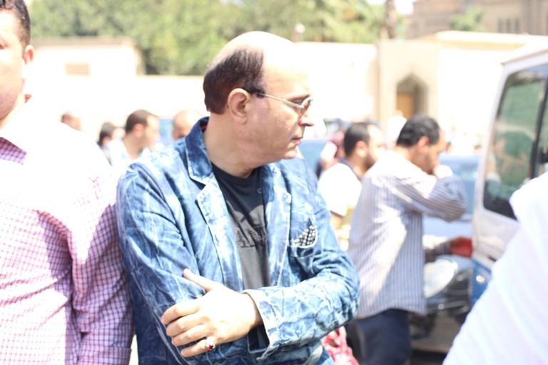 خلال تشييع جثمان الممثل المصري الراحل جميل راتب