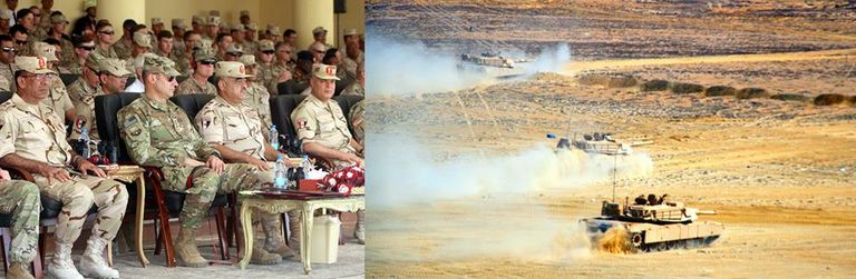 جانب من تدريبات النجم الساطع 2018 بقاعدة محمد نجيب العسكرية شمال مصر جانب من تدريبات النجم الساطع 2018