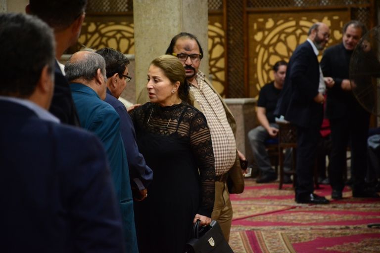 عزاء الفنان جميل راتب بمسجد الحامدية الشاذلية في القاهرة