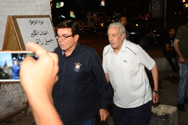 عزاء الفنان جميل راتب بمسجد الحامدية الشاذلية في القاهرة