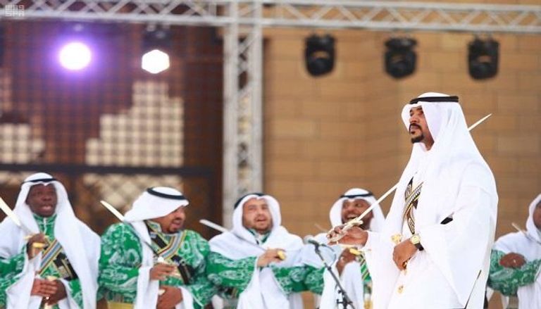 احتفالات سكان الرياض في منطقة قصر الحكم