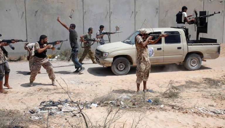 جانب من الاشتباكات الأخيرة في العاصمة الليبية