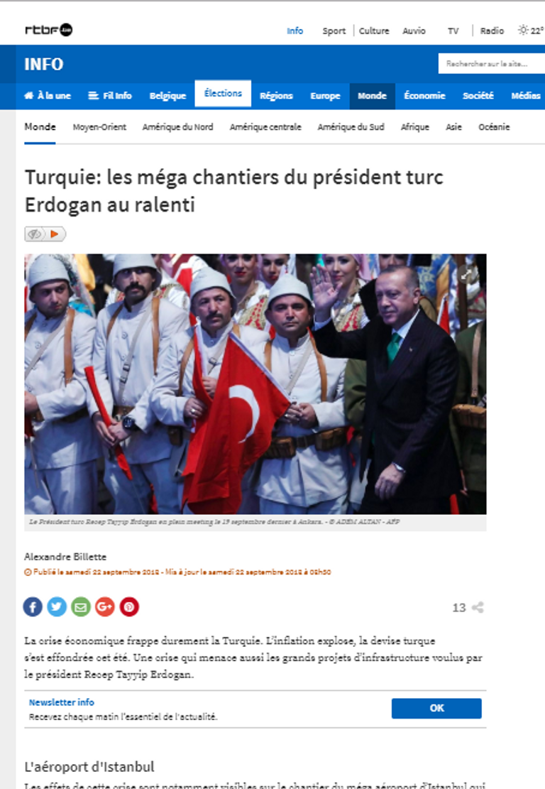 إذاعة أوروبية: أزمات أردوغان تتجاوز تجميد مشروعات كبرى.. والقادم أسوأ - صورة 1