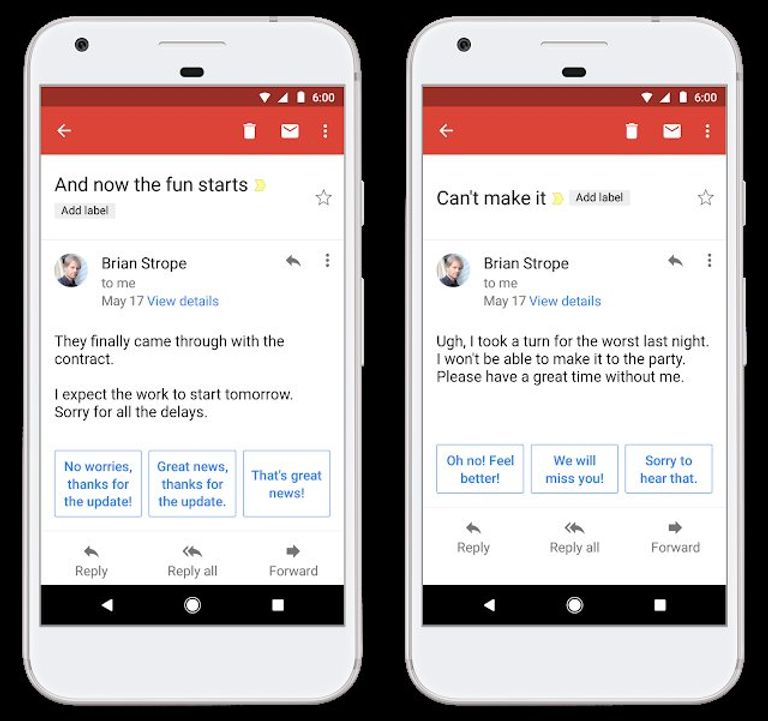 جي ميل تستخدم الذكاء الاصطناعي للردود التلقائية