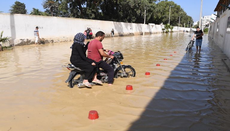 من فيضانات تونس