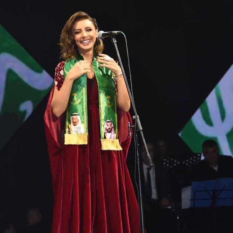 أنغام في حفل اليوم الوطني السعودي