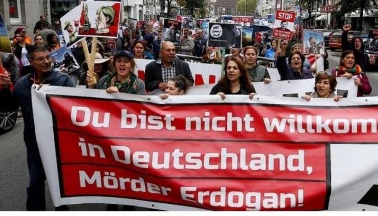 مسيرات في ألمانيا احتجاجا على زيارة أردوغان