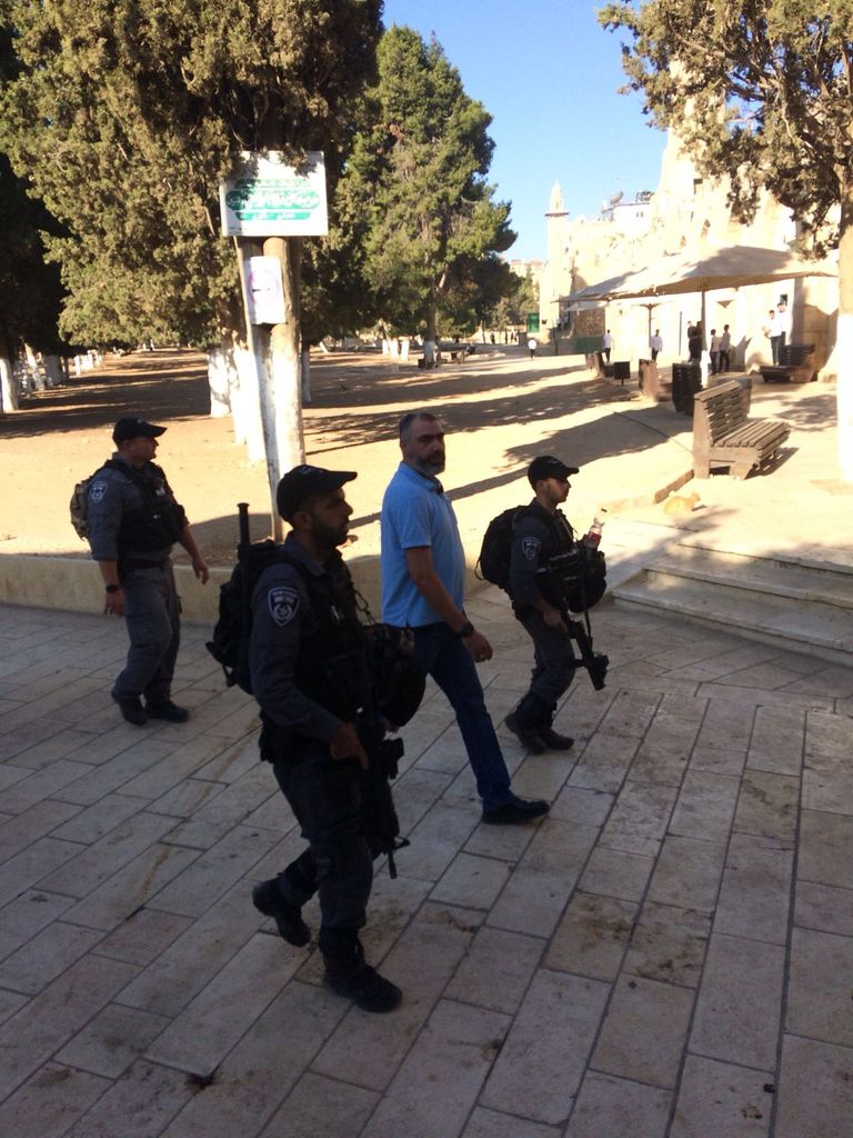 اقتحام المسجد الأقصى وسط حراسة الشرطة الإسرائيلية