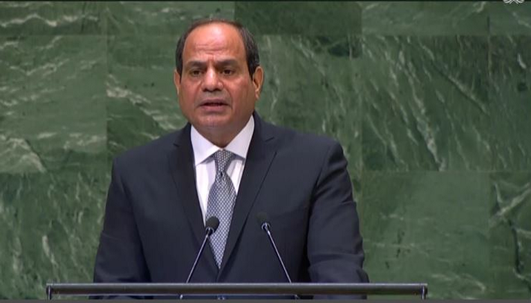 جانب من كلمة الرئيس المصري عبدالفتاح السيسي بالأمم المتحدة