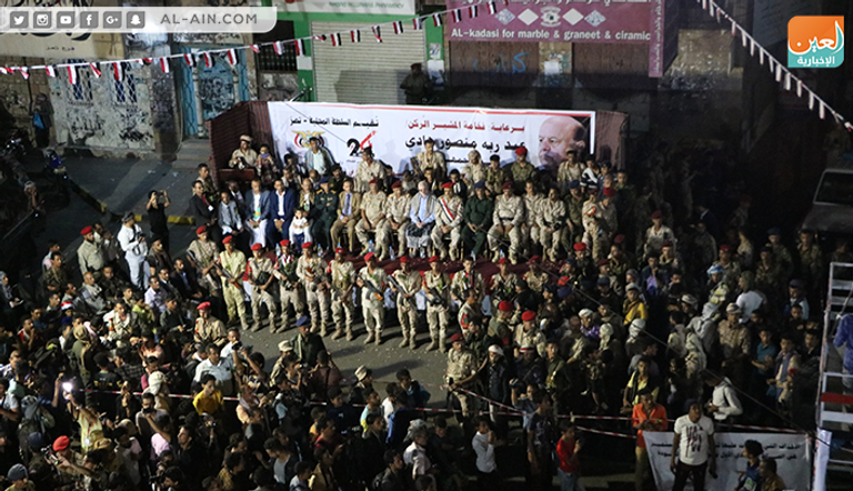 جانب من الاحتفال جانب من احتفالات اليمنيين بثورة 26 سبتمبر في تعز