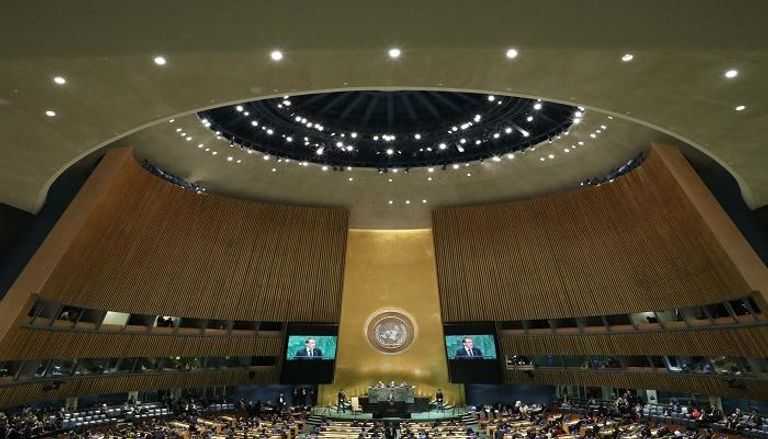 جانب من فعاليات الجلسة الافتتاحية للأمم المتحدة- رويترز