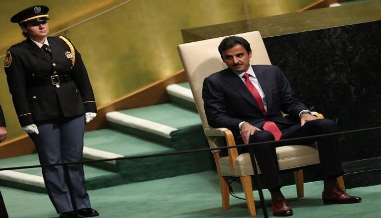 أمير قطر تلعثم في خطابه أمام الأمم المتحدة عدة مرات - رويترز