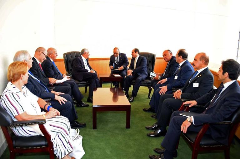 الرئيس المصري عبدالفتاح السيسي ورئيس البرتغال مارسيلو دي سوزا