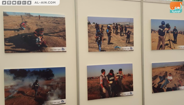معرض صور يوثق اعتداءات الاحتلال الإسرائيلي على الصحفيين في غزة