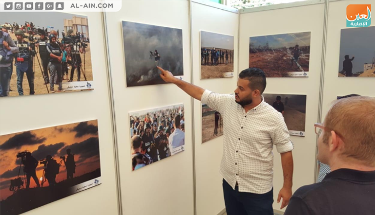معرض صور يوثق اعتداءات الاحتلال الإسرائيلي على الصحفيين في غزة
