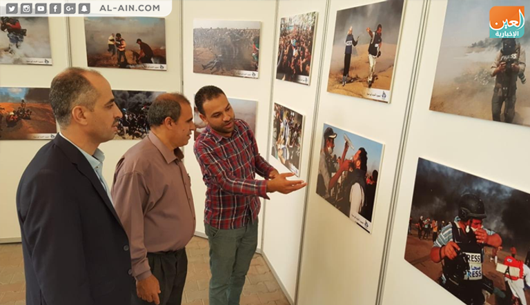 معرض صور يوثق اعتداءات الاحتلال الإسرائيلي على الصحفيين في غزة