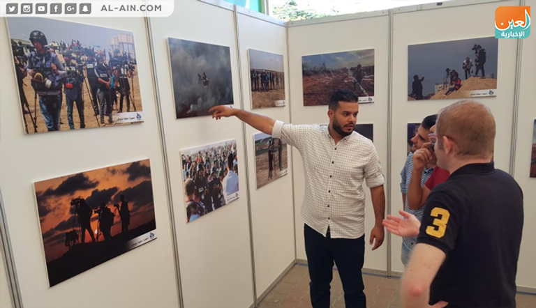معرض صور يوثق اعتداءات الاحتلال الإسرائيلي على الصحفيين في غزة