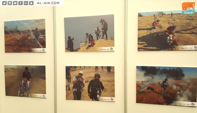 معرض صور يوثق اعتداءات الاحتلال الإسرائيلي على الصحفيين في غزة
