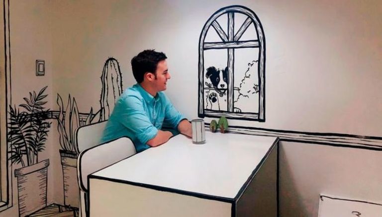 المقهى الكرتوني بكوريا الجنوبية