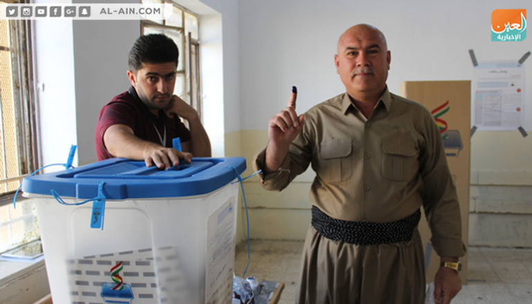 جانب من التصويت في انتخابات البرلمان بكردستان العراق