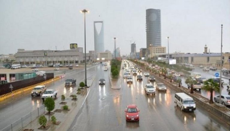 طقس ممطر في الرياض - أرشيفية