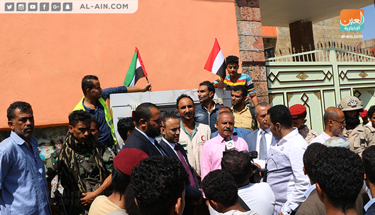 المدرسة أثناء افتتاحها