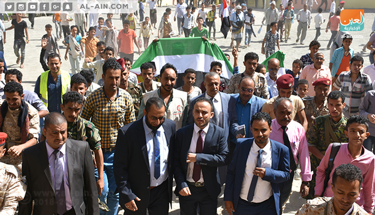 المدرسة أثناء افتتاحها