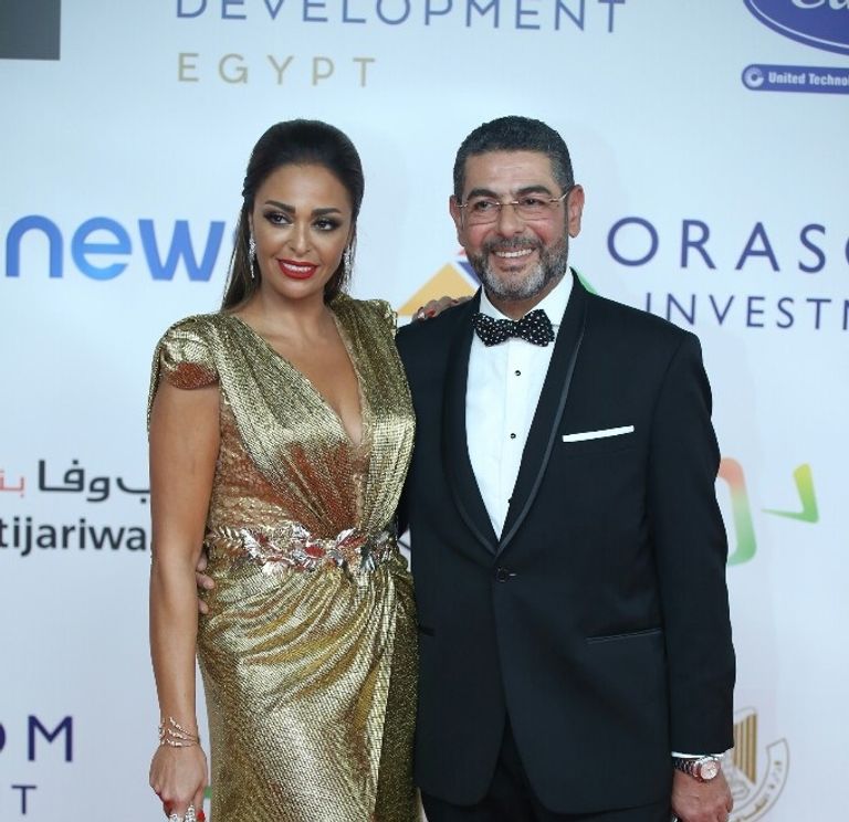 النجم العالمي سيلفستر ستالون برفقة رجل الأعمال المصري نجيب ساويرس