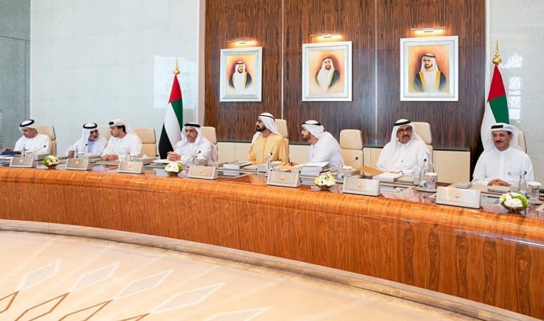 الشيخ محمد بن راشد آل مكتوم خلال الاجتماع