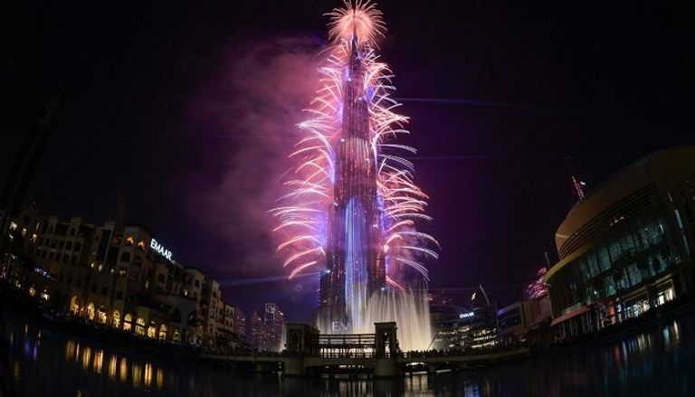 دبي تبهر العالم في احتفالات رأس السنة