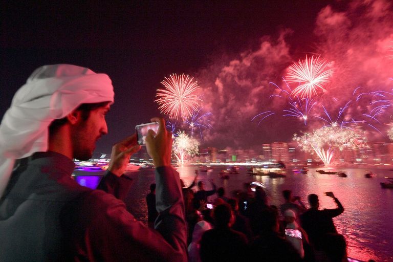 عروض الألعاب النارية في أبوظبي