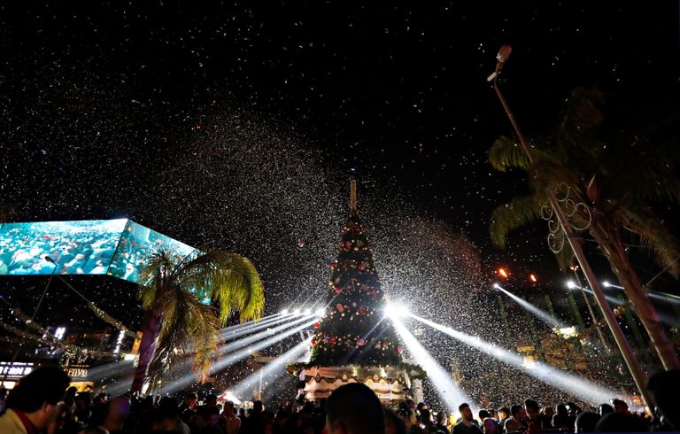 بالصور.. احتفالات المصريين بالعام الجديد