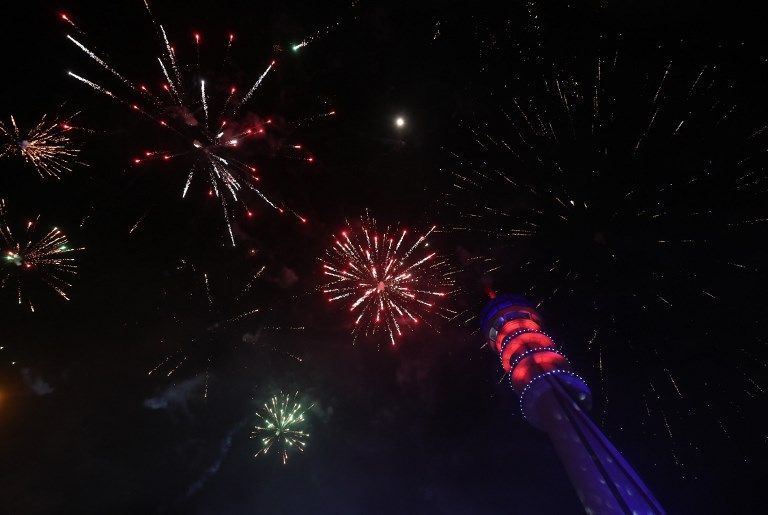 الاحتفالات في العاصمة العراقية بغداد