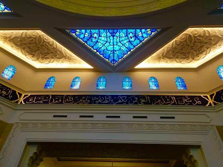 جانب من مسجد الفتاح العليم بالعاصمة الإدارية الجديدة بمصر