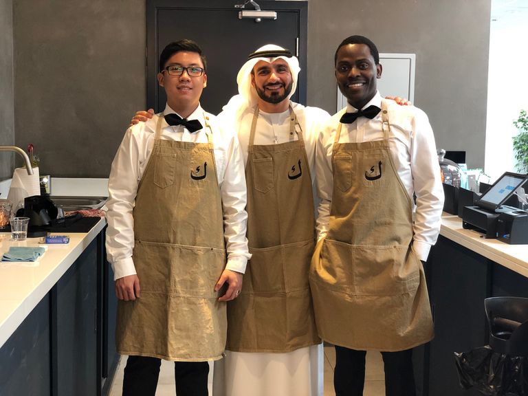 ماجد بن عيسى مؤسس مشروع "ك كافيه" في إكسبو دبي