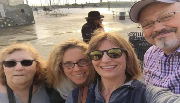 خاشقجي والمديرة التنفيذية لمؤسسة قطر الدولية ماجي ميتشل سالم واشنطن تحقق في علاقة خاشقجي بقطر