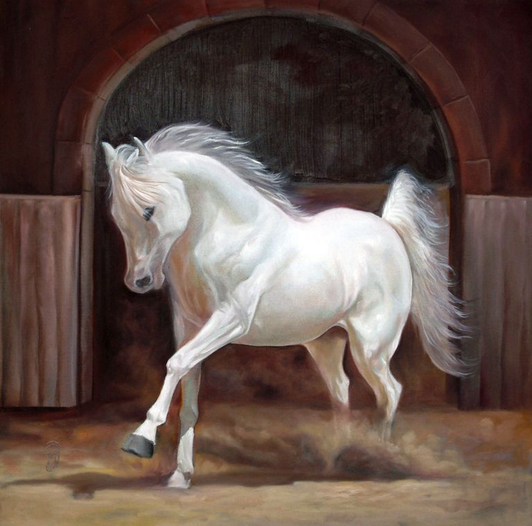 جانب من لوحات التشكيلية الإماراتية هدى الريامي