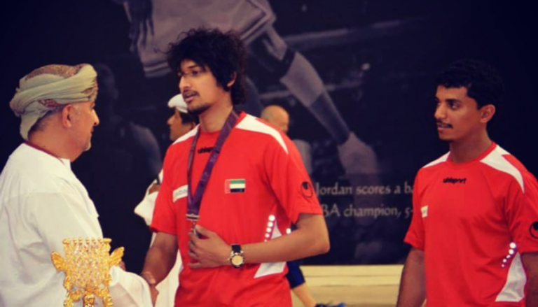 أحمد صالح أثناء مشاركته في إحدى البطولات الدولية 
